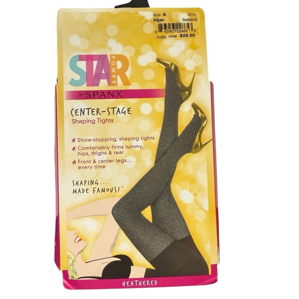 Star Power by Spanx Center-Stage Shaping Tights – Heathered Java